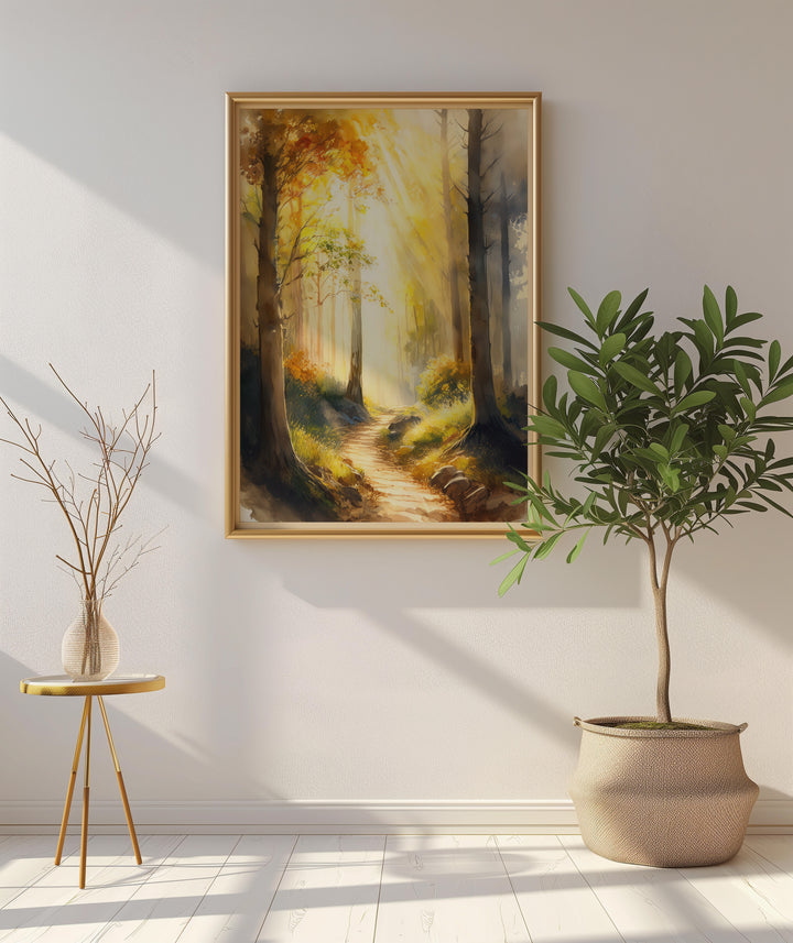 Near to the Brokenhearted – Watercolor Landscape Print Inspired by Psalm 34