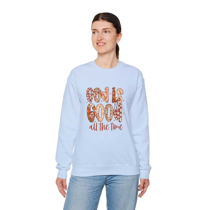 God Is Good Sweatshirt, Inspirational Crewneck, Cozy Fall Fashion, Unisex Apparel, Perfect Gift for Christians