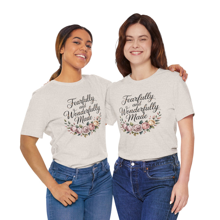 Fearfully and Wonderfully Made – Floral Christian Affirmation Shirt
