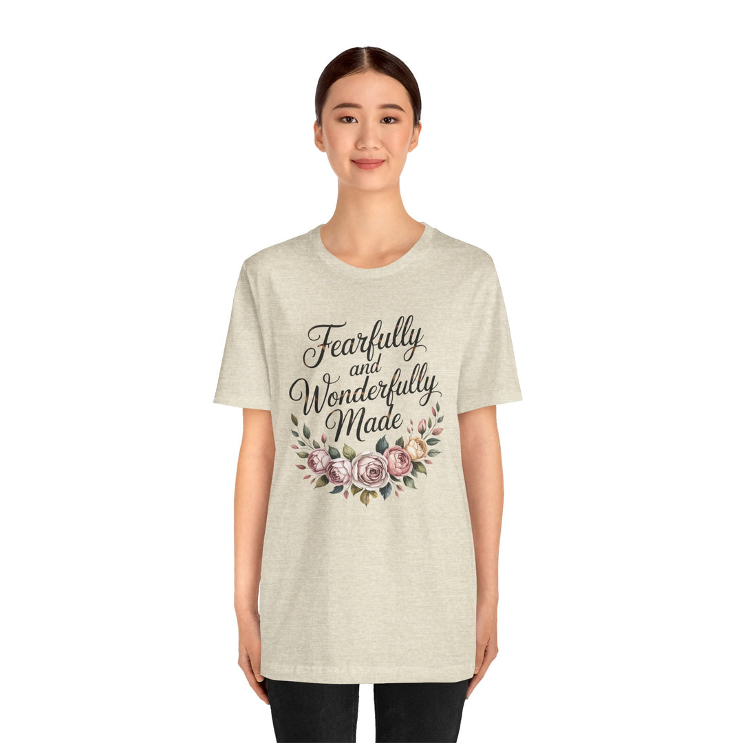 Fearfully and Wonderfully Made – Floral Christian Affirmation Shirt