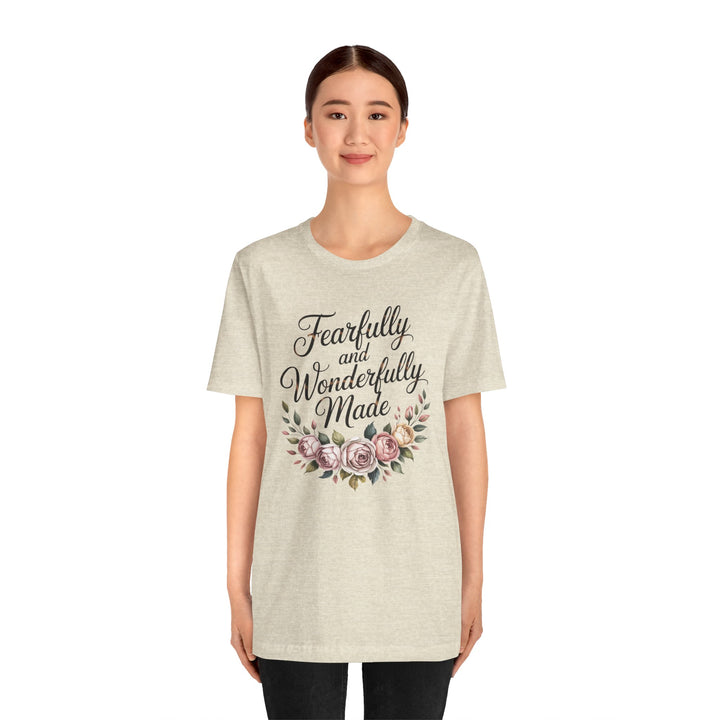 Fearfully and Wonderfully Made – Floral Christian Affirmation Shirt