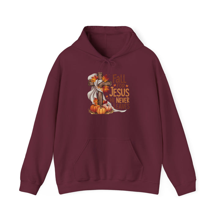 Christian Hoodie - Fall for Jesus Inspirational Unisex Sweatshirt