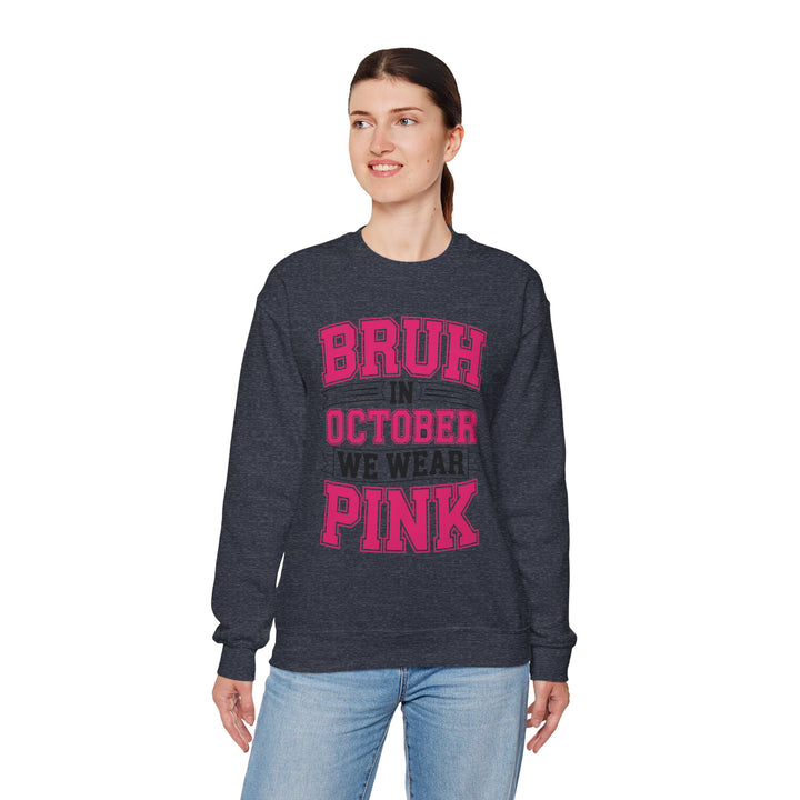 Pink October Awareness Sweatshirt, Cozy Crewneck, Breast Cancer Awareness, Gift for Supporters, Fashion for a Cause