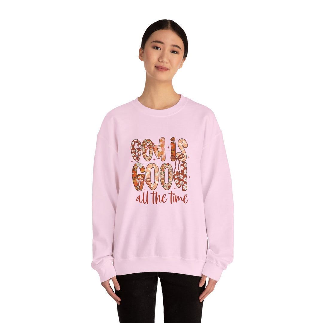 God Is Good Sweatshirt, Inspirational Crewneck, Cozy Fall Fashion, Unisex Apparel, Perfect Gift for Christians