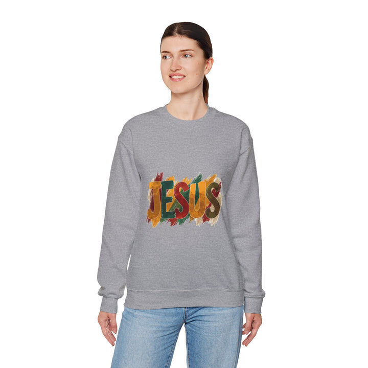 Faith-Inspired Crewneck Sweatshirt, Jesus Sweatshirt, Religious Apparel, Christian Gift, Spiritual Wear, Cozy Church Outfit