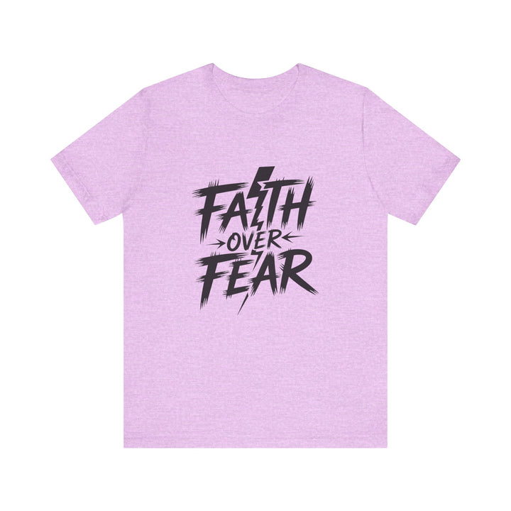 Faith Over Fear – Bold Christian Lightning Shirt