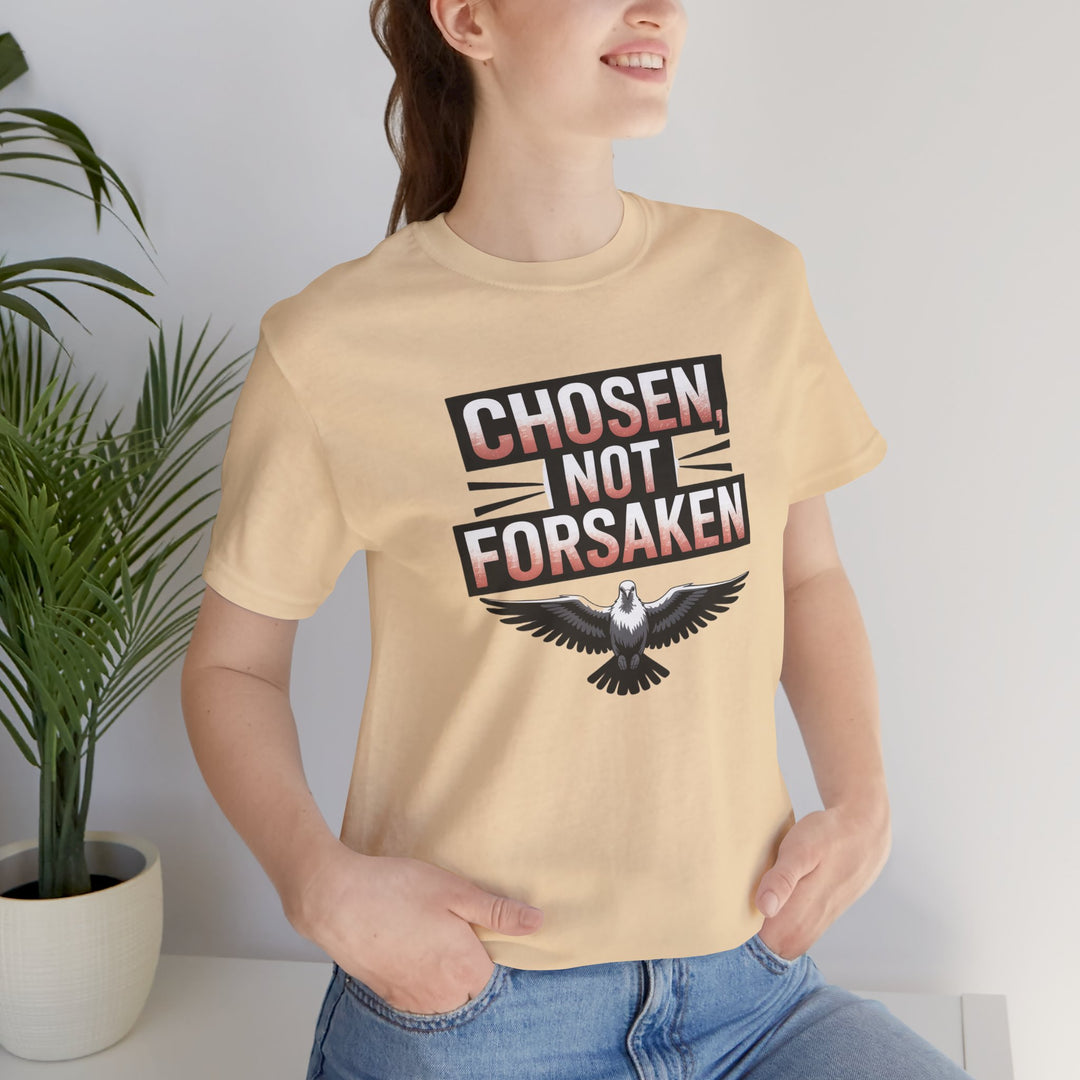 Chosen Not Forsaken Tee - Inspirational Unisex Jersey T-Shirt, Faith-Based Apparel, Motivational Gift, Casual Wear, Spiritual Fashion