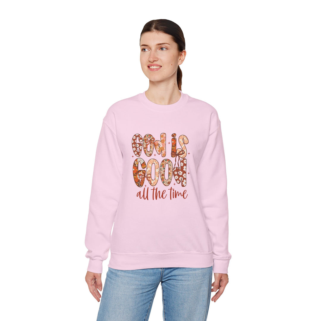 God Is Good Sweatshirt, Inspirational Crewneck, Cozy Fall Fashion, Unisex Apparel, Perfect Gift for Christians
