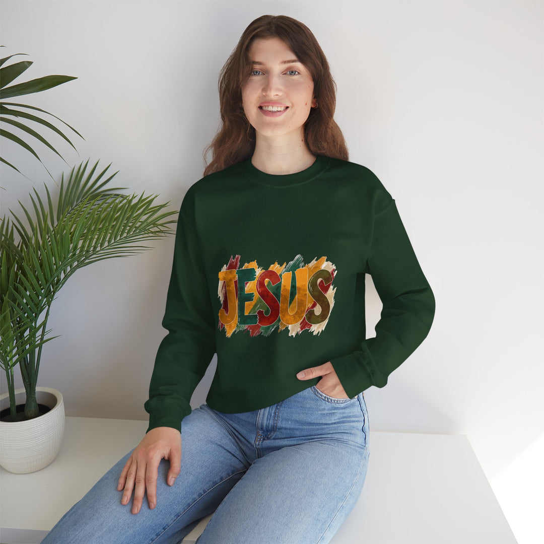 Faith-Inspired Crewneck Sweatshirt, Jesus Sweatshirt, Religious Apparel, Christian Gift, Spiritual Wear, Cozy Church Outfit