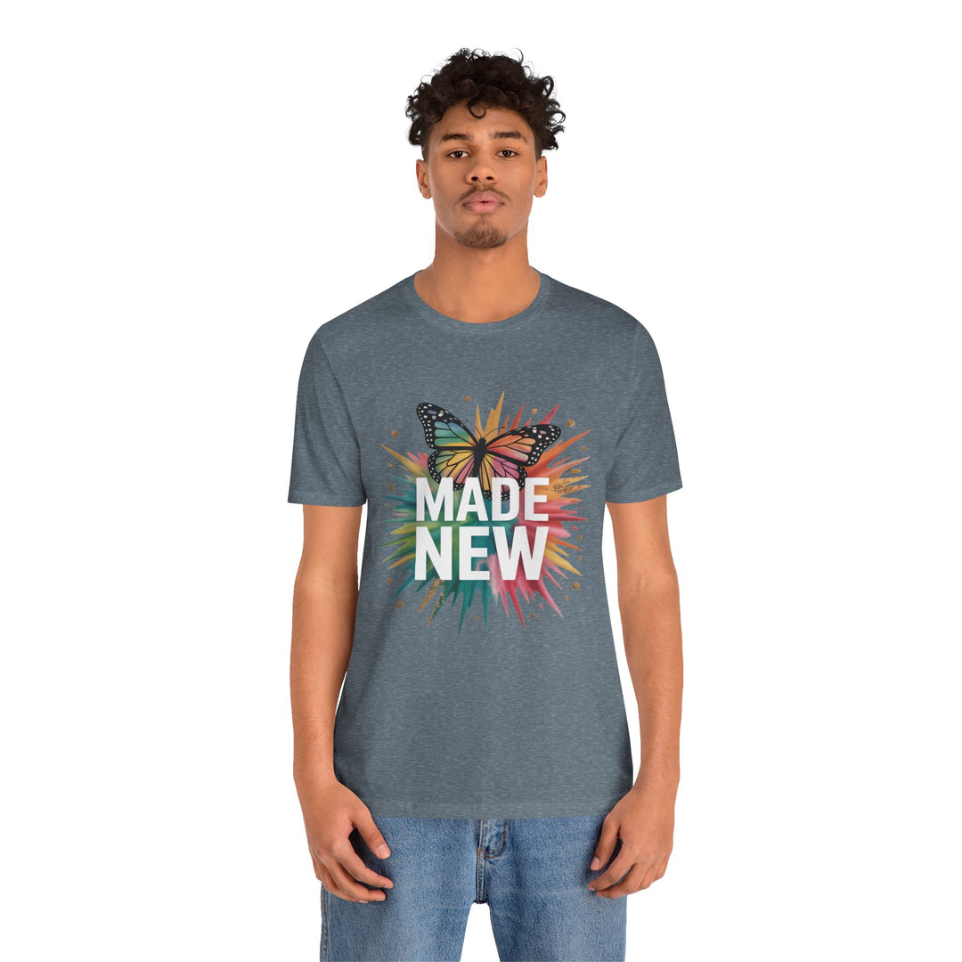 Made New – Christian Butterfly Transformation Shirt (2 Corinthians 5:17)