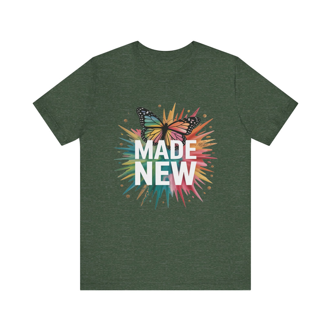 Made New – Christian Butterfly Transformation Shirt (2 Corinthians 5:17)