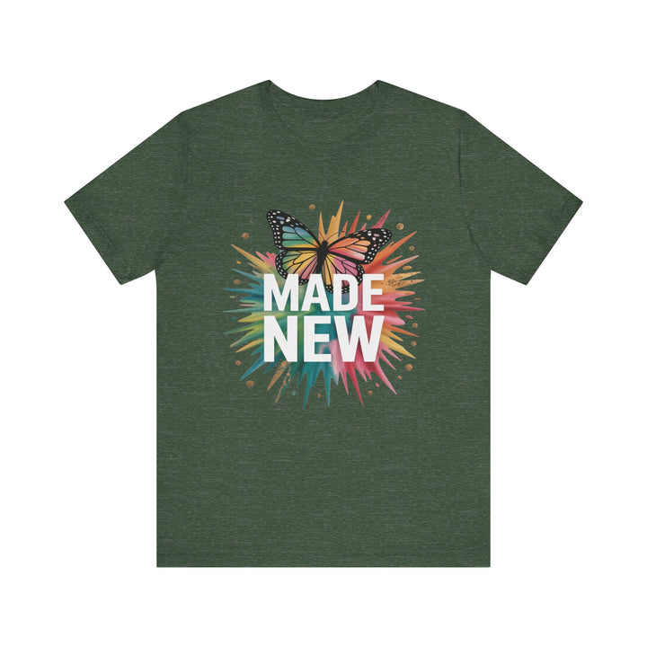 Made New – Christian Butterfly Transformation Shirt (2 Corinthians 5:17)