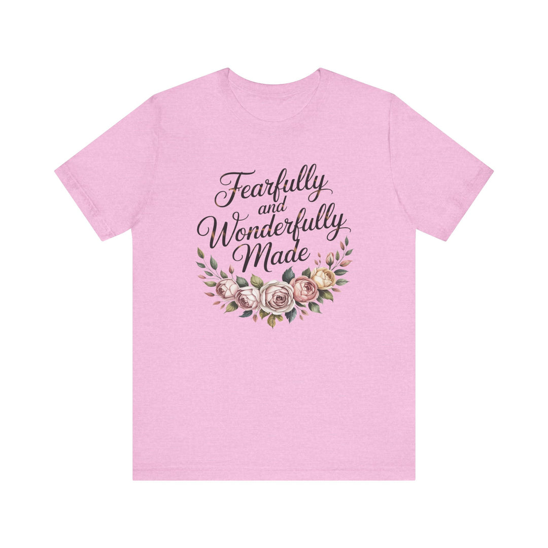 Fearfully and Wonderfully Made – Floral Christian Affirmation Shirt