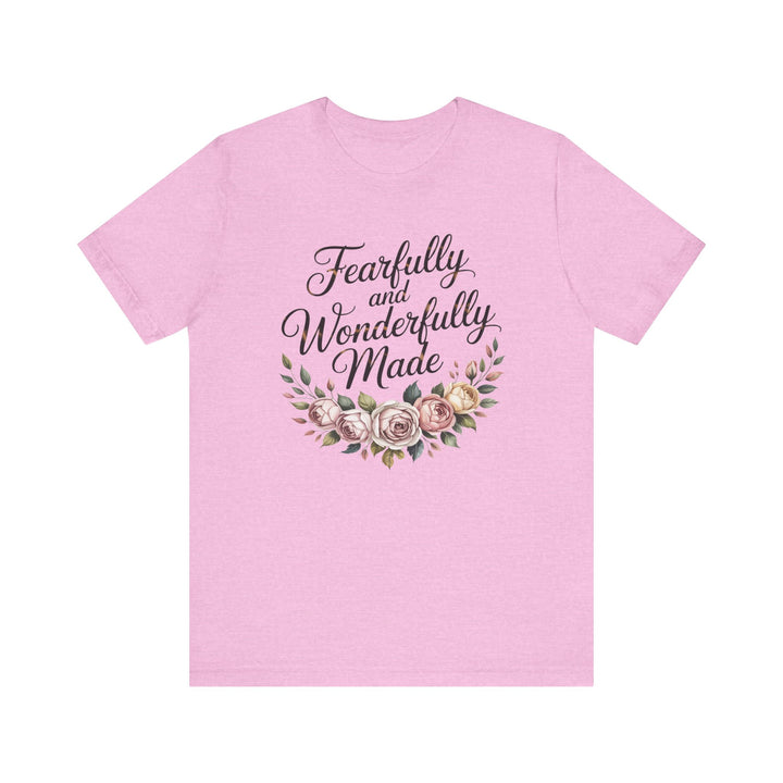 Fearfully and Wonderfully Made – Floral Christian Affirmation Shirt