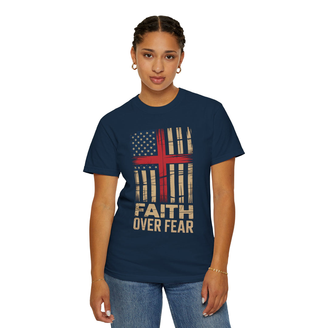 Faith Over Fear Patriotic T-shirt