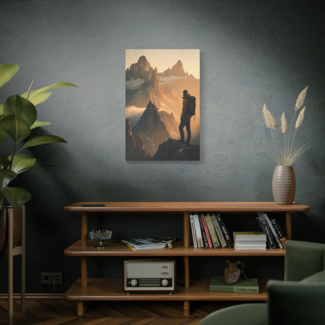 Take Heart – John 16:33 | Christian Mountain Wall Art for Courage and Strength