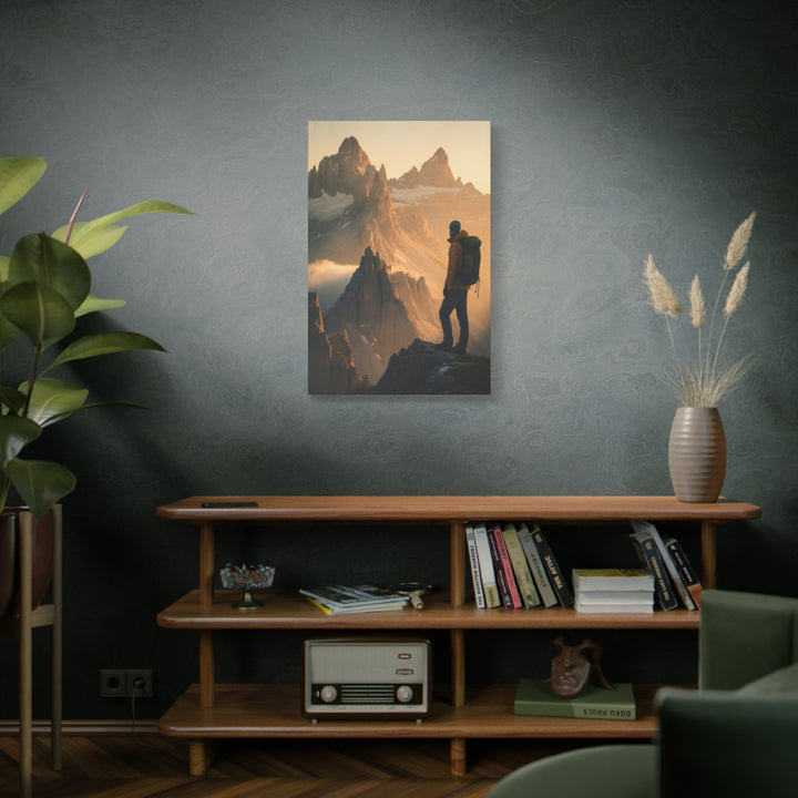 Take Heart – John 16:33 | Christian Mountain Wall Art for Courage and Strength
