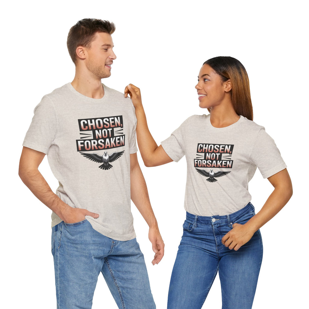 Chosen Not Forsaken Tee - Inspirational Unisex Jersey T-Shirt, Faith-Based Apparel, Motivational Gift, Casual Wear, Spiritual Fashion