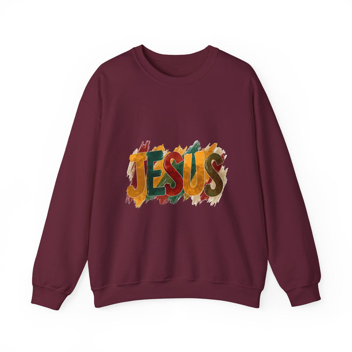 Faith-Inspired Crewneck Sweatshirt, Jesus Sweatshirt, Religious Apparel, Christian Gift, Spiritual Wear, Cozy Church Outfit