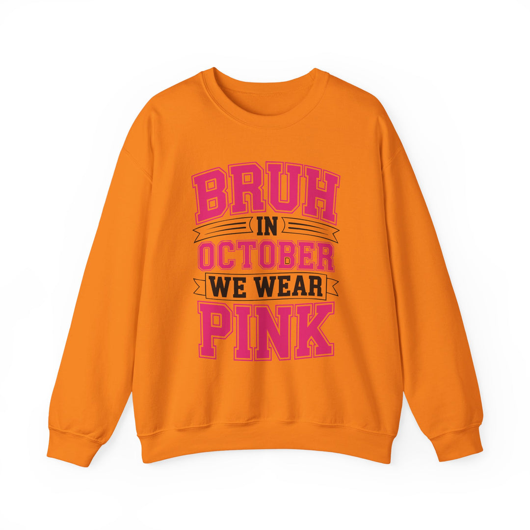 Pink October Awareness Sweatshirt, Cozy Crewneck, Breast Cancer Awareness, Gift for Supporters, Fashion for a Cause