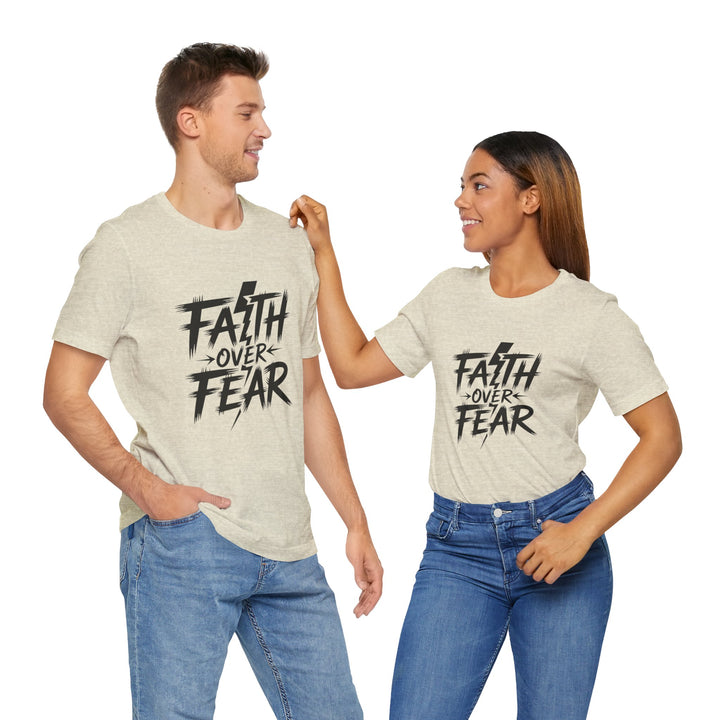 Faith Over Fear – Bold Christian Lightning Shirt