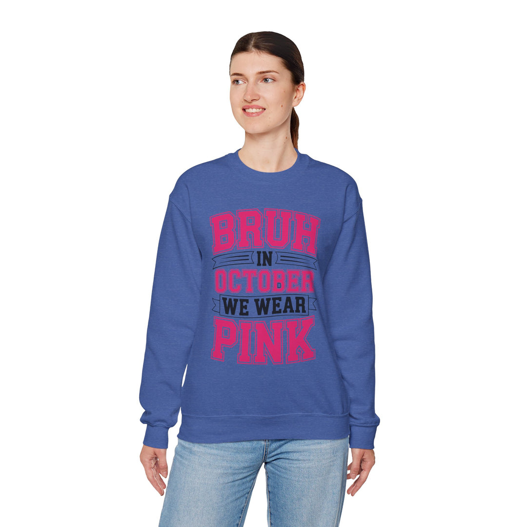 Pink October Awareness Sweatshirt, Cozy Crewneck, Breast Cancer Awareness, Gift for Supporters, Fashion for a Cause