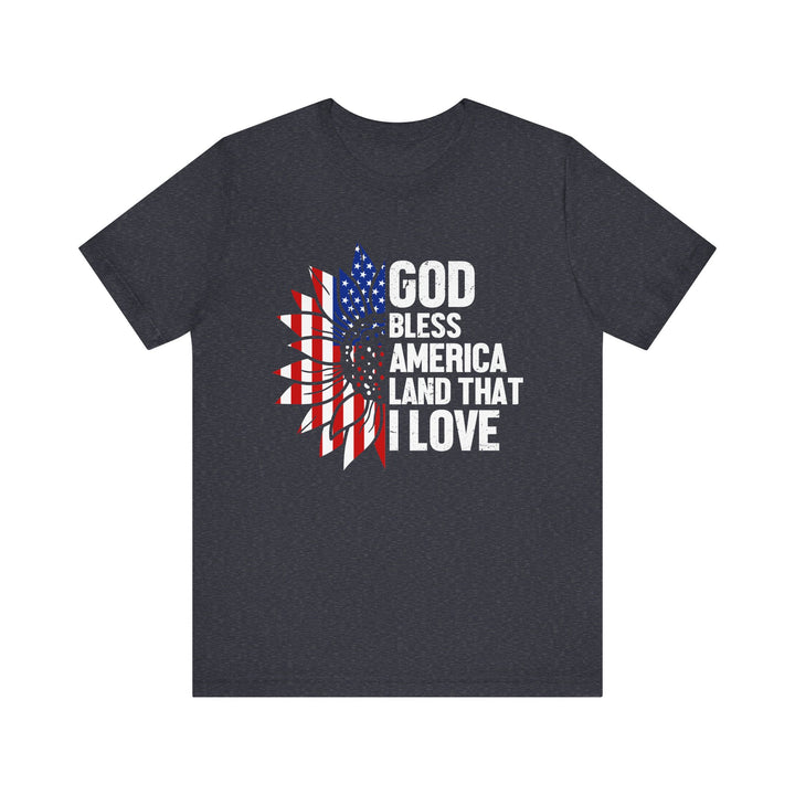 Patriotic T-Shirt, God Bless America Tee, Unisex Short Sleeve Shirt, Independence Day Gift, USA Pride Apparel, Americana Clothing