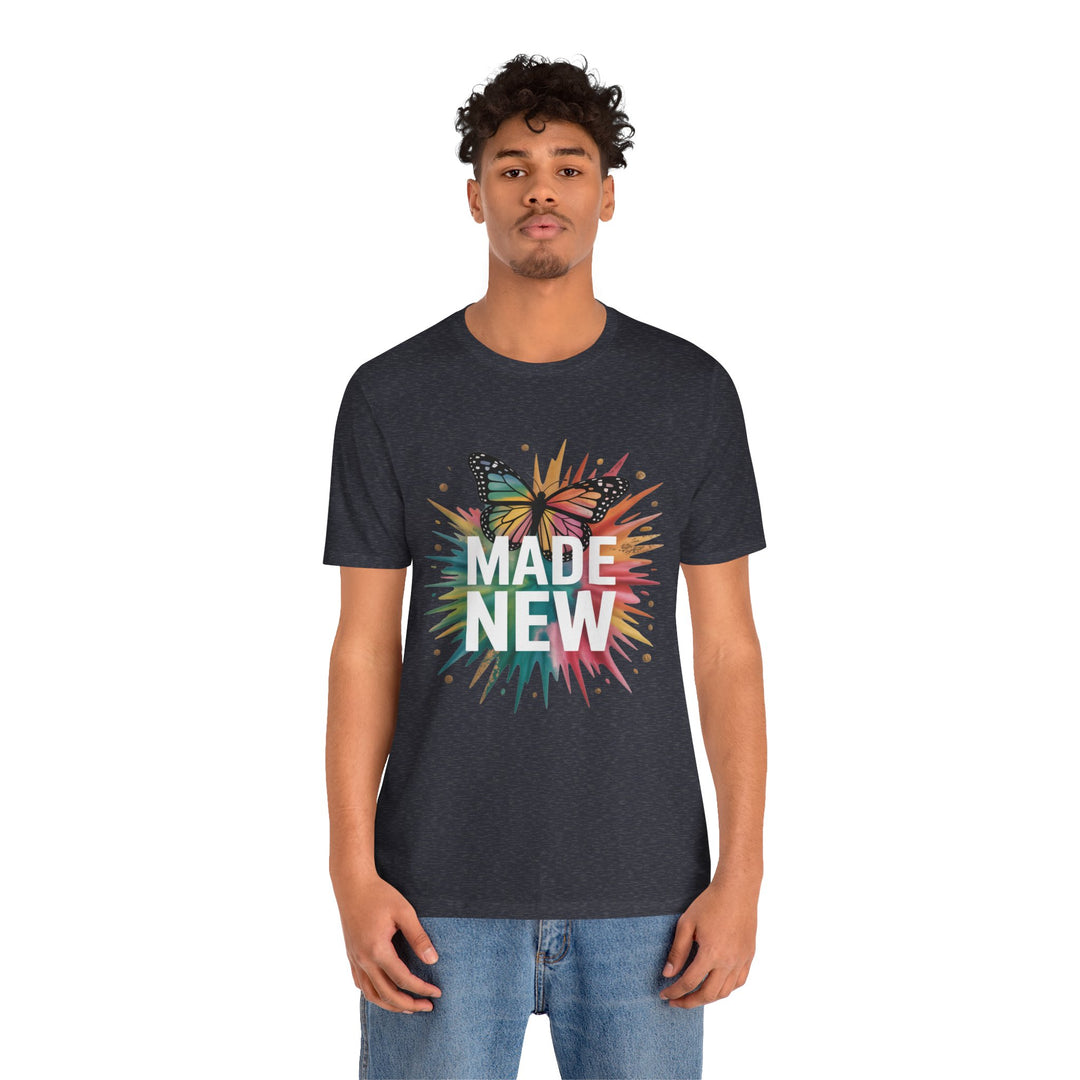 Made New – Christian Butterfly Transformation Shirt (2 Corinthians 5:17)