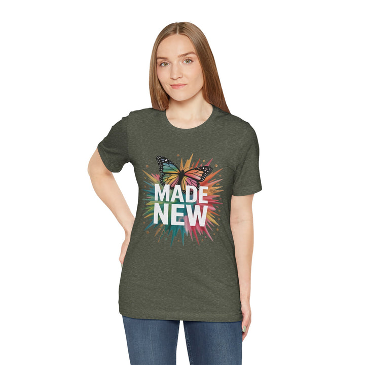 Made New – Christian Butterfly Transformation Shirt (2 Corinthians 5:17)
