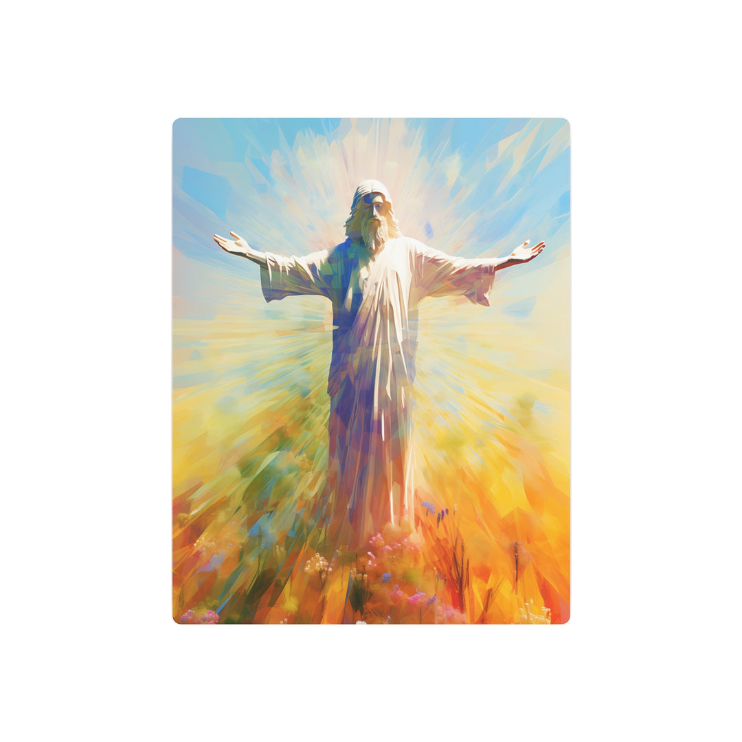 Inspirational Metal Art Sign - Jesus Christ Artwork for Home Decor