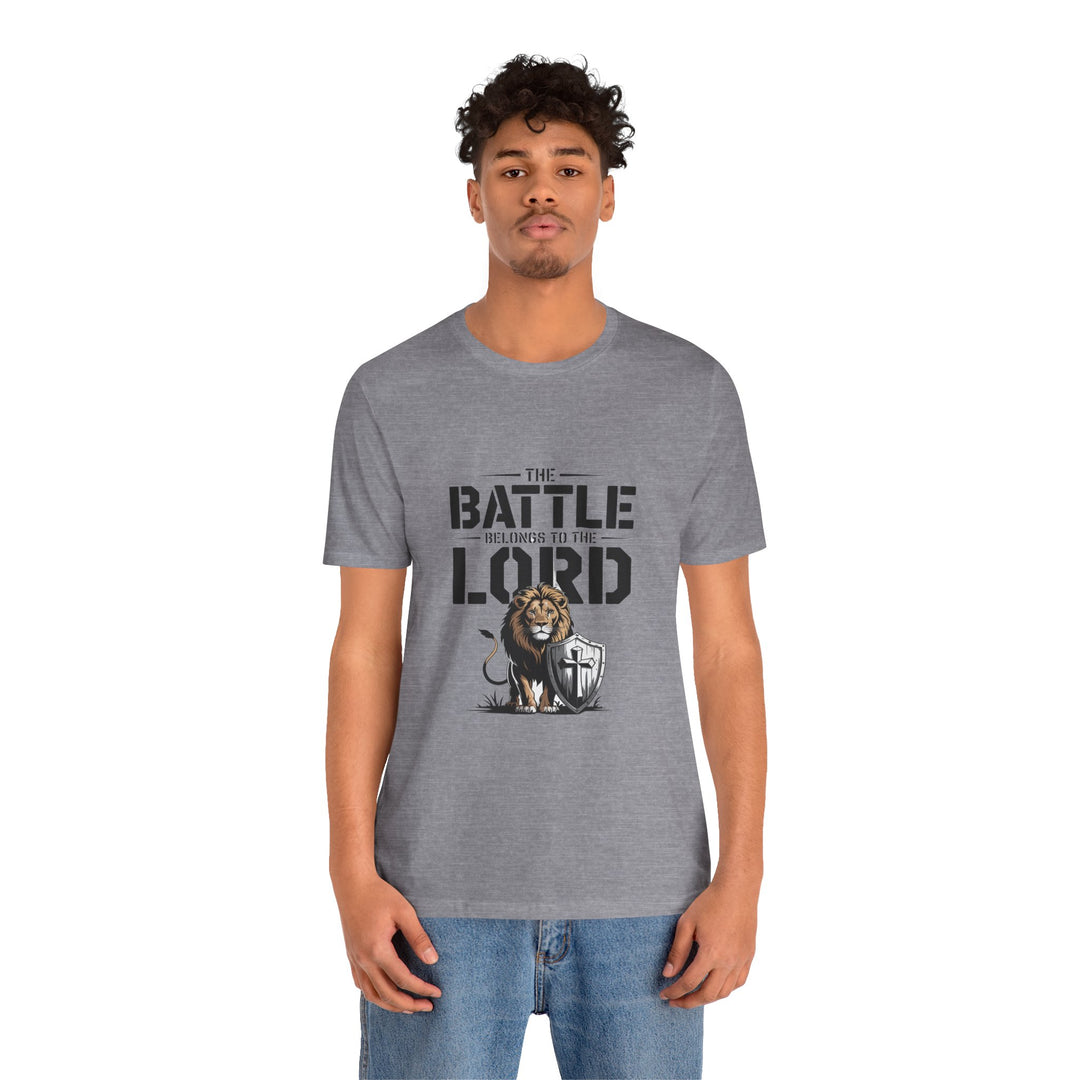Faith-Inspired Short Sleeve Tee | The Battle Belongs to the Lord | Christian Apparel, Inspirational Shirt, Gift for Believers, [...]