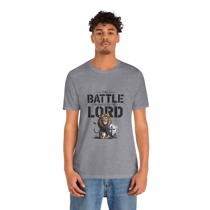 Faith-Inspired Short Sleeve Tee | The Battle Belongs to the Lord | Christian Apparel, Inspirational Shirt, Gift for Believers, [...]