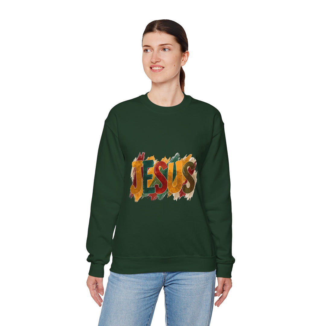 Faith-Inspired Crewneck Sweatshirt, Jesus Sweatshirt, Religious Apparel, Christian Gift, Spiritual Wear, Cozy Church Outfit