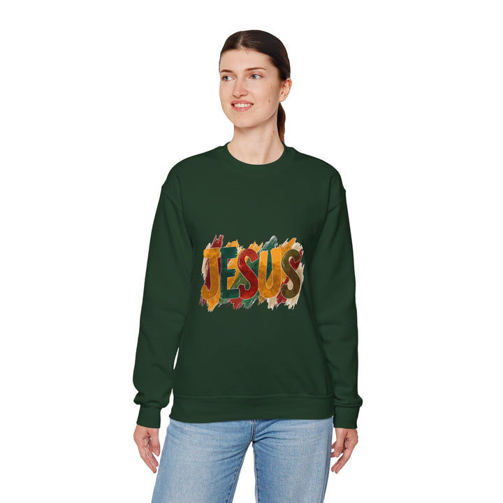 Faith-Inspired Crewneck Sweatshirt, Jesus Sweatshirt, Religious Apparel, Christian Gift, Spiritual Wear, Cozy Church Outfit
