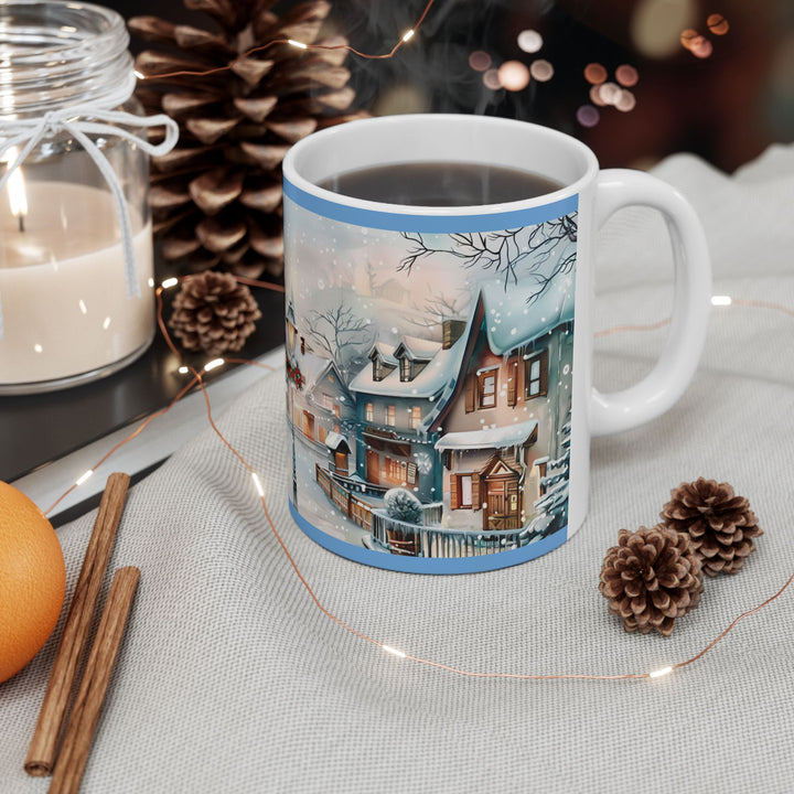 Winter Wonderland Ceramic Mug | Cozy Holiday Gift, Christmas Decor, Coffee Lover Mug, Festive Tea Cup, Snowy Scene