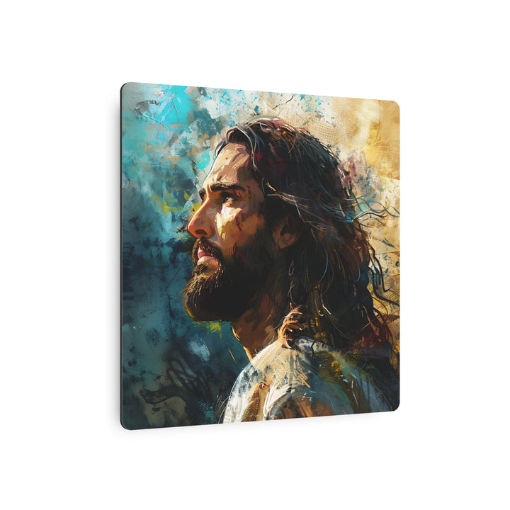 The Redeemer – Modern Christian Metal Wall Art