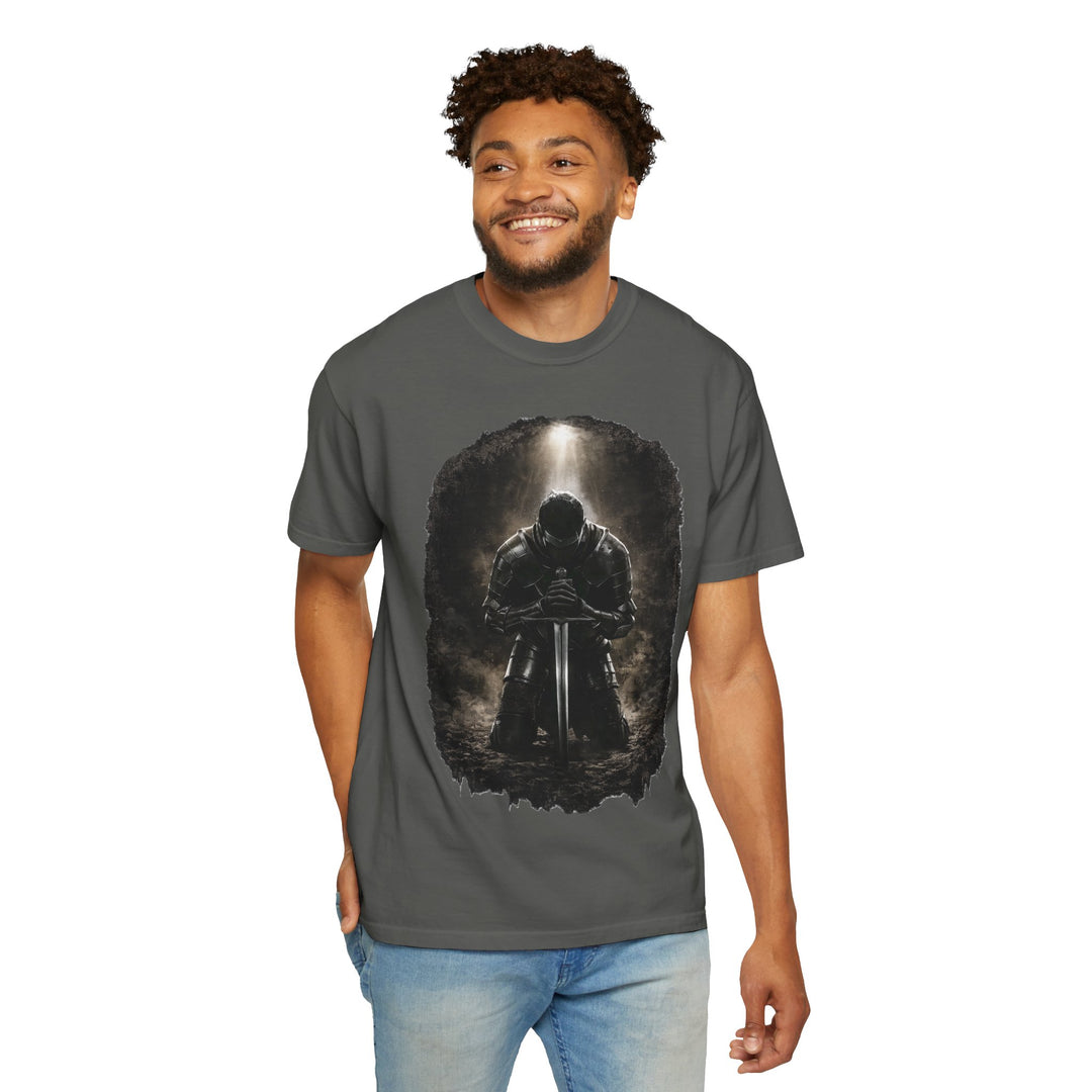 The Warrior Christian T-Shirt | Faith-Based Armor of God Shirt | Masculine Christian Graphic Tee