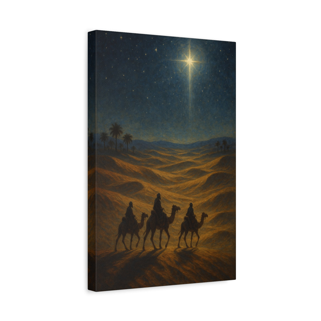 Star of Bethlehem Canvas Wall Art - Premium Christmas Nativity Decor