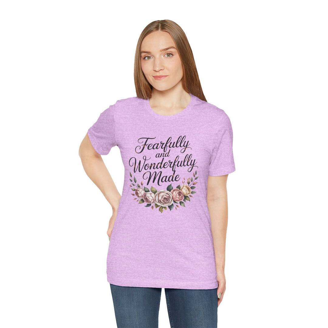 Fearfully and Wonderfully Made – Floral Christian Affirmation Shirt