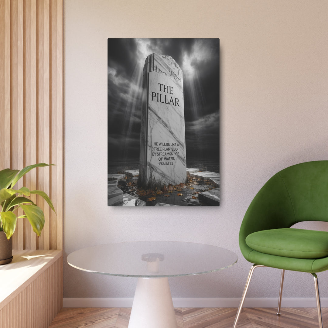 "The Pillar" - Spiritual Fatherhood Psalm 1:3 Metal Wall Art
