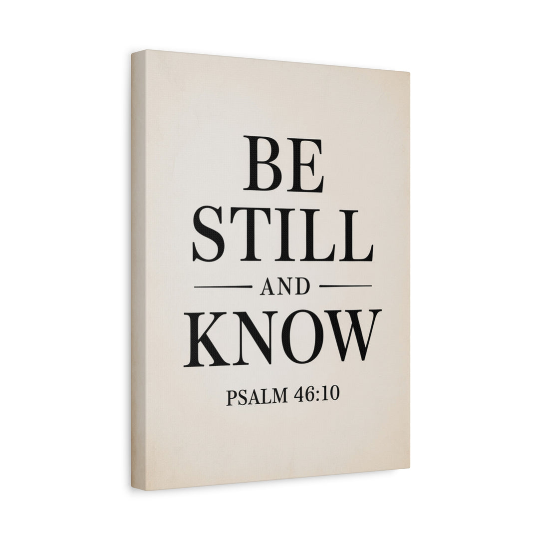 Be Still and Know – Psalm 46:10 Printable | Christian Scripture Wall Art | Typography Decor