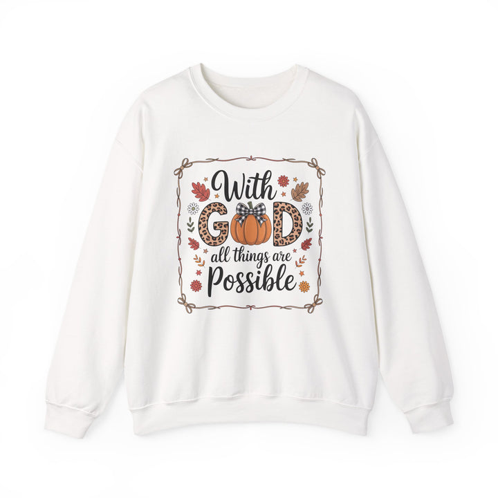 Fall-Inspired Faith Crewneck Sweatshirt - Cozy Gift, Autumn Vibes, Motivational Wear, Everyday Comfort, Religious Apparel