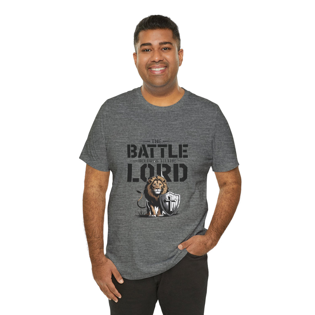 Faith-Inspired Short Sleeve Tee | The Battle Belongs to the Lord | Christian Apparel, Inspirational Shirt, Gift for Believers, [...]