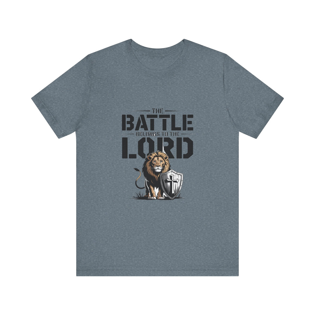 Faith-Inspired Short Sleeve Tee | The Battle Belongs to the Lord | Christian Apparel, Inspirational Shirt, Gift for Believers, [...]