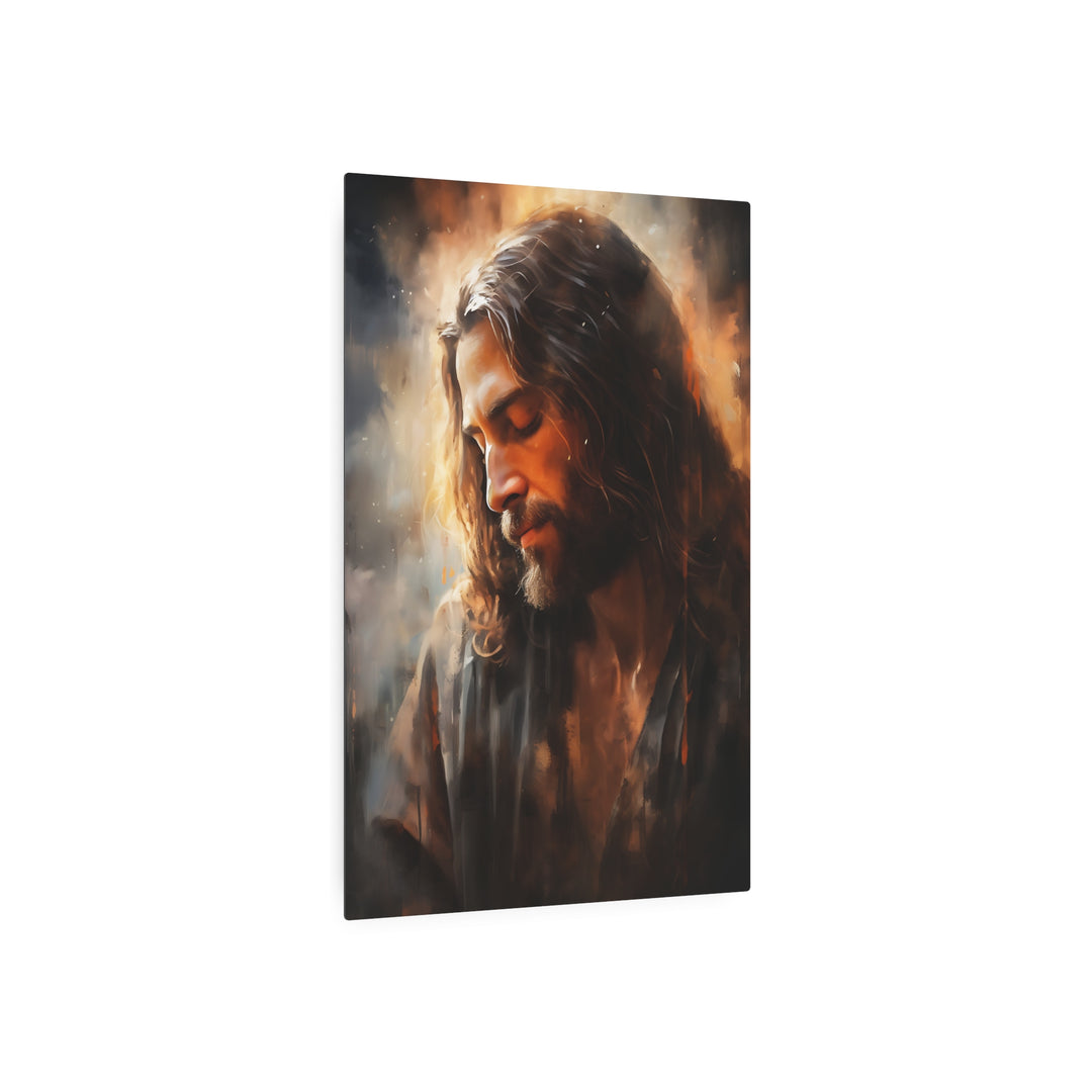 Inspirational Jesus Metal Art Sign - Faith Wall Decor