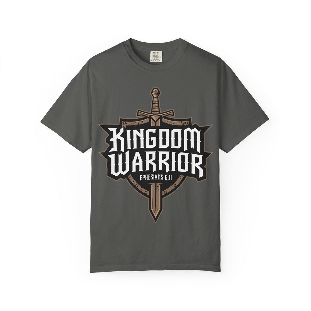 Kingdom Warrior T-Shirt – Christian Shield & Sword Design | Unisex Faith-Based Apparel