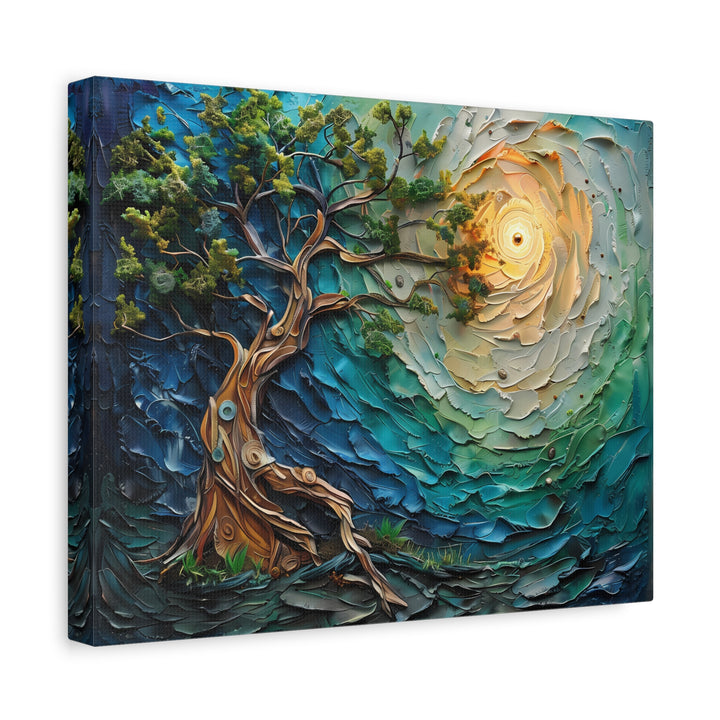 Nature-Inspired Canvas Wall Art - Abstract Tree Design