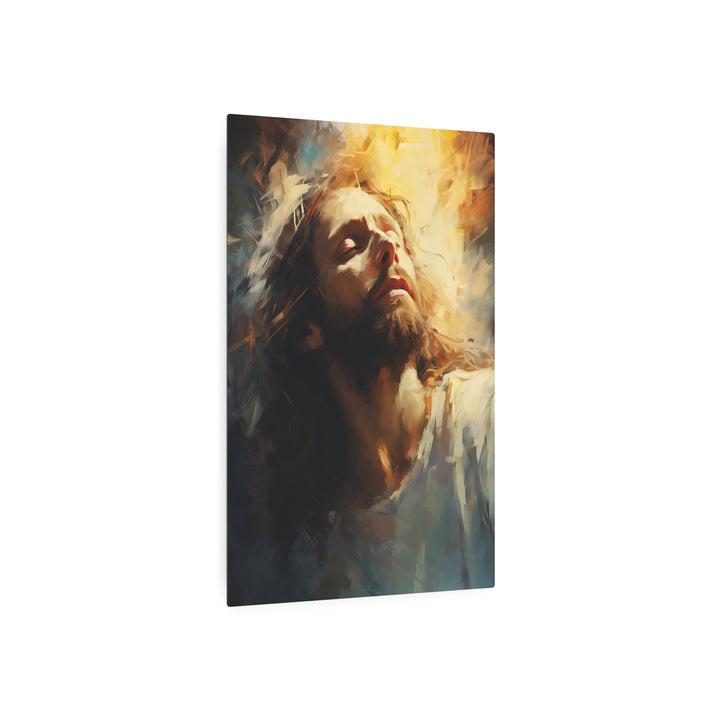 Inspirational Metal Art Sign – Divine Serenity Wall Decor