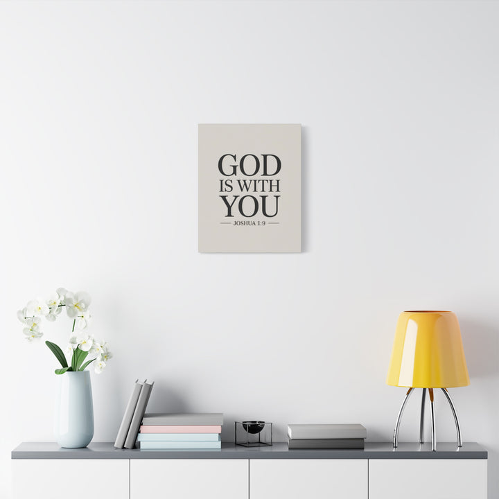 Canvas Print - God is With You - Joshua 1:9