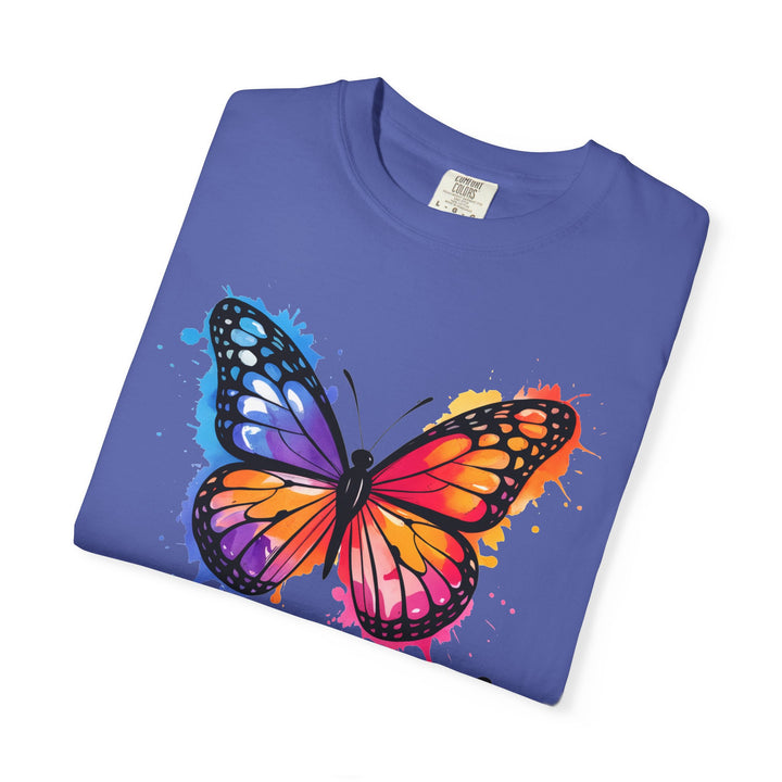 Watercolor Butterfly T-Shirt Blessed Radiant Renewed Unshakably Blessed